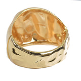 99253, CHUNKY HAMMERED METAL BANGLE BRACELET