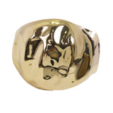 99253, CHUNKY HAMMERED METAL BANGLE BRACELET