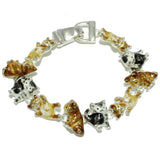 99256, KITTY CAT ENAMEL MAGNETIC CLOSURE BRACELET