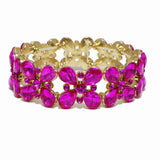 99269, CRYSTAL RHINESTONE EVENING STRETCH BRACELET