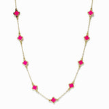 99278, DAINTY CLOVER STATION NECKLACE