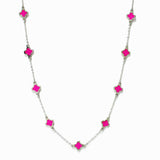 99278, DAINTY CLOVER STATION NECKLACE