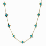 99278, DAINTY CLOVER STATION NECKLACE
