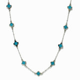 99278, DAINTY CLOVER STATION NECKLACE