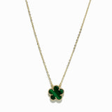 99280, FLOWER DELICATE PENDANT NECKLACE