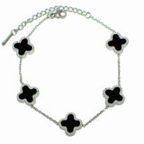99309, CLOVER STATION STAINLESS STEEL BRACELET