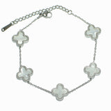 99309, CLOVER STATION STAINLESS STEEL BRACELET
