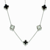 99310, CLOVER STATION STAINLESS STEEL NECKLACE