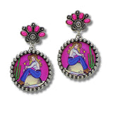 99340, WESTERN COSMIC COWGIRL DANGLE EARRING