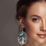 99345, WESTERN COWBOY THEME DANGLE EARRING