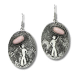 99345, WESTERN COWBOY THEME DANGLE EARRING