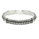 99352, FILIGREE DESIGNER INSPIRED METAL STRETCH BRACELET