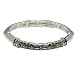 99353, FILIGREE DESIGNER INSPIRED METAL STRETCH BRACELET