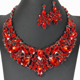 99368, RHINESTONE EVENING NECKLACE SET