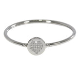 99369, HEART CRYSTAL RHINESTONE BRACELET