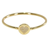 99369, HEART CRYSTAL RHINESTONE BRACELET