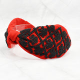 99386, ANIMAL PAW SEED BEADED KNOT HEADBAND