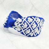 99386, ANIMAL PAW SEED BEADED KNOT HEADBAND