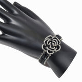 99429, ROSE CRYSTAL RHINESTONE HANDMADE BEADED BRACELET