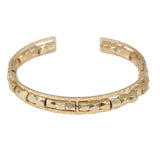 99458, NUGGET BEAD HAMMERED METAL CUFF BRACELET