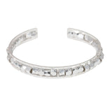 99458, NUGGET BEAD HAMMERED METAL CUFF BRACELET