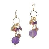 99469, SEMI PRECIOUS STONE CHARM DANGLE EARRING