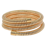 99518, COIL METAL WRAP BANGLE BRACELET