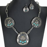 99549, WESTERN COWBOY HAT METAL NECKLACE