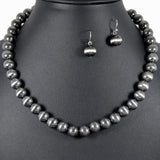 99551, 10MM NAVAJO BEADED NECKLACE