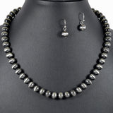 99551, 8MM NAVAJO BEADED NECKLACE