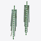 99566, CRYSTAL RHINESTONE DROP DANGLE EARRING