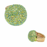 99575, ROUND BALL CRYSTAL RHINESTONE STRETCH RING