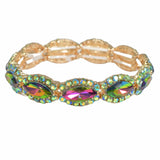 99577, MARQUISE RHINESTONE STRETCH BRACELET