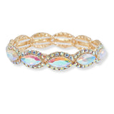 99577, MARQUISE RHINESTONE STRETCH BRACELET