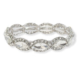 99577, MARQUISE RHINESTONE STRETCH BRACELET