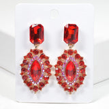 99586, CRYSTAL RHINESTONE DANGLE EARRING