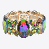 99588, OVAL & MARQUISE RHINESTONE STRETCH BRACELET