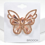 99597, BUTTERFLY RHINESTONE PIN BROOCH