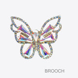 99597, BUTTERFLY RHINESTONE PIN BROOCH