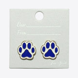 99600, PAW ENAMEL STUD EARRING
