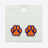 99600, PAW ENAMEL STUD EARRING