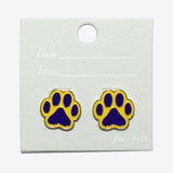 99600, PAW ENAMEL STUD EARRING
