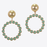 99603, ENAMEL ROUND BUBBLE ACCENT DANGLE EARRING