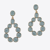 99605, ENAMEL GEOMETRIC DANGLE EARRING