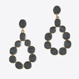 99605, ENAMEL GEOMETRIC DANGLE EARRING