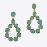99605, ENAMEL GEOMETRIC DANGLE EARRING