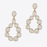 99605, ENAMEL GEOMETRIC DANGLE EARRING