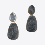 99606, ENAMEL GEOMETRIC DANGLE EARRING
