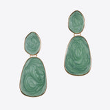 99606, ENAMEL GEOMETRIC DANGLE EARRING