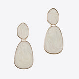 99606, ENAMEL GEOMETRIC DANGLE EARRING